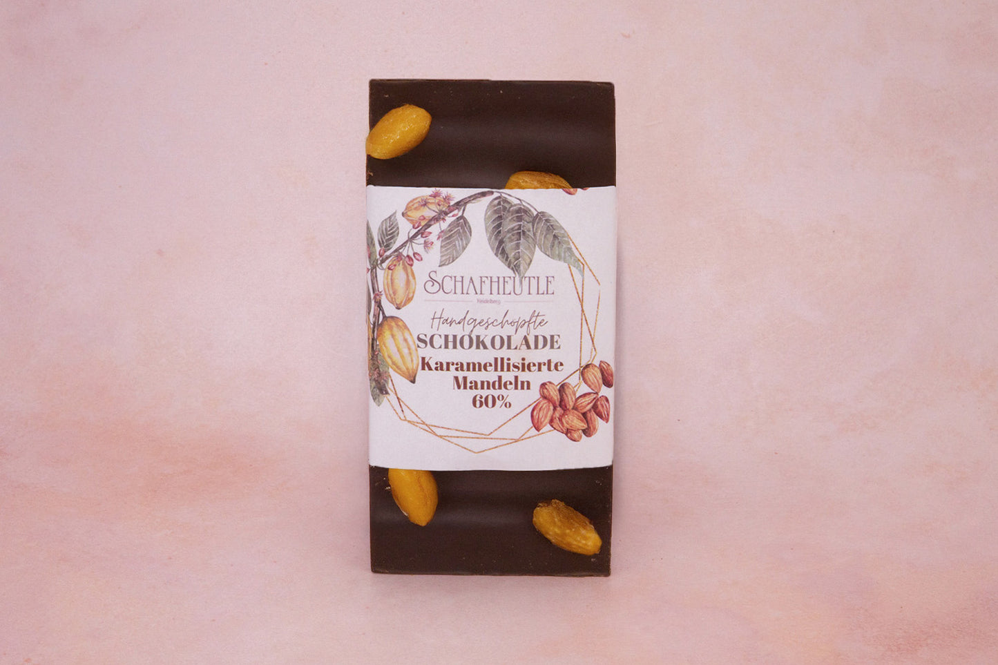 Dark chocolate with roasted almonds