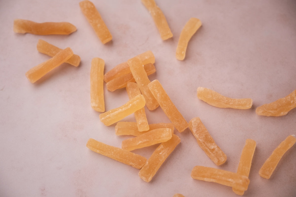 Kandierte Ingwerstäbchen