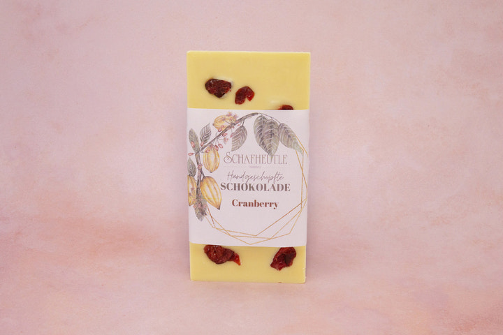 Weiße Schokolade mit Cranberrys