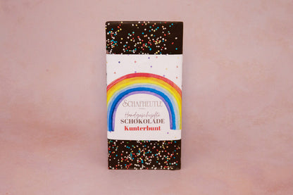 Dark chocolate - colorful with nonpareils